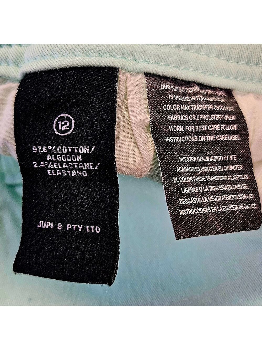 Kardashian Kollection Mint Low Rise Skinny Jeans Size 12 - Picture 3 of 7